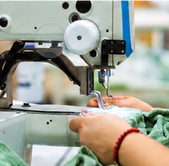 Careful garment construction at a sewing machine